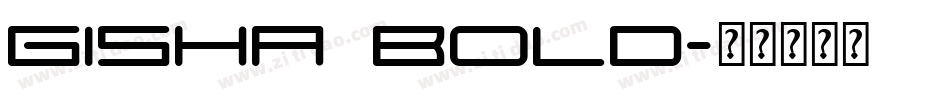 Gisha Bold字体转换